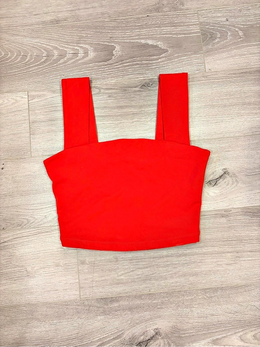 Dynamite Red Strappy Crop Top